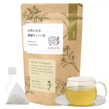 enherb Herbal Tea Rest Lemon Chamomile Tea Чай в пакетиках Lemongrass 30 пакетиков Angel s Non-Caffeine