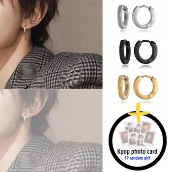 [ENHYPEN Style] Классические серьги-шарниры Lani серебряный