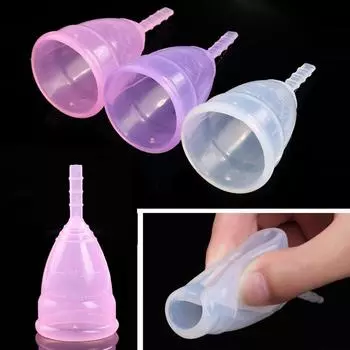 Enic Медицинская силиконовая чашка для менструального периода, мягкая S/L, размер, 3 цвета S розовый