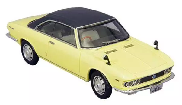 ENIF Mazda Luce Rotary Coupe 1969 Moonlight Top Готовый продукт 1/43 Желтый/Кожа