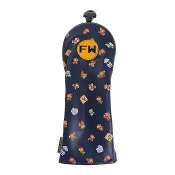 Enjoy Caddie Bag Super Mario Super Mario Head Cover for FW SBHF002 Navy Bros. Bros.