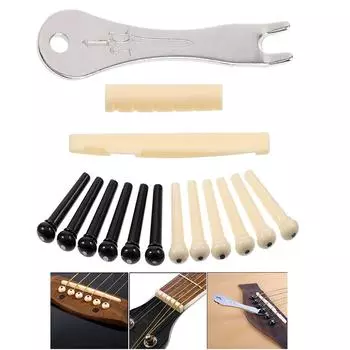 Enjoymentlin 15 Stck akustische Gitarre Brcke Pins Nagel Съемник Entferner