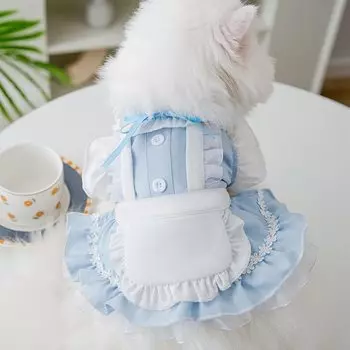 Enkarl Pet Dog Dog Maid Cosplay Cat Moe Pet Cat Dog Ultra Small Dog One For Going Hair Loss Rabbit For Small Pet Bowl Included Clothes, Clothes,