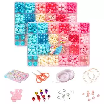 ENN LLC Beads Accessory Kit for Can Make Bracelet and Comes with Storage Case Crafts, Necklace, (Type 3)