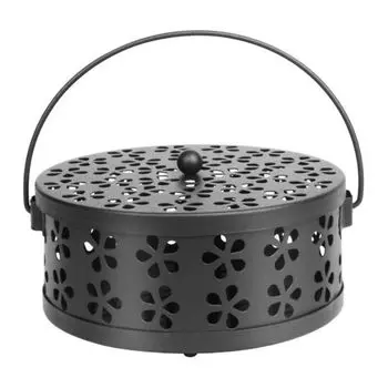 ENN LLC Mosquito Coil Holder with Iron Handle (Black)