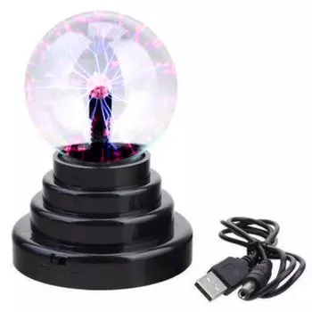 ENN LLC Плазменный шар Научная игрушка Thunderball Magic Ball Движущийся свет USB