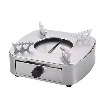 ENN LLC Solid Fuel Tabletop Single Emergency Easy to High Easy to Store Stove, Pot, Use, Replace, Heat, Controllable, (Silver) серебряный