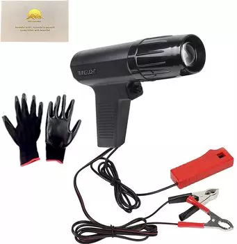 ENNBAO Timing Essentials для системы зажигания, техническое обслуживание двигателя, синхронизация, совместимая с перчатками прямого зажигания, 12-вольтовый светильник регулировки зажигания двигателя, чёрный