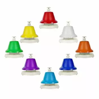 Ennbom Music Bell Handbell 8 Sound Set Красочный сенсорный подарок на Новый год