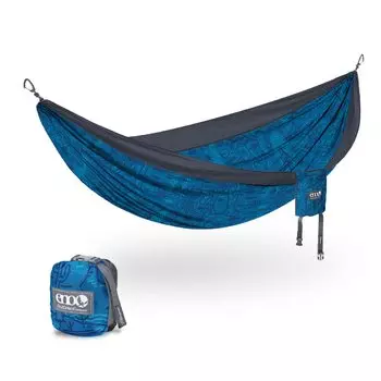 ENO DoubleNest Hammock Легкий портативный гамак для людей Кемпинг Пеший туризм Путешествия Фестиваль Пляж Национальный парк 1-2 Фундамент/уголь древесный уголь