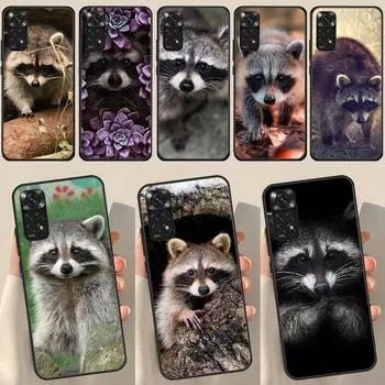 Енот для Redmi Note 12 Pro Plus Чехол для Redmi Note 10 8 9 11 Pro 12S 11S 10S 9S 9C 10C 12C Чехол Redmi 9C