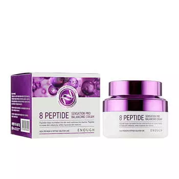 ENOUGH 8 Peptide Sensation Pro Balancing Cream 50ml + RANDOM GIFT