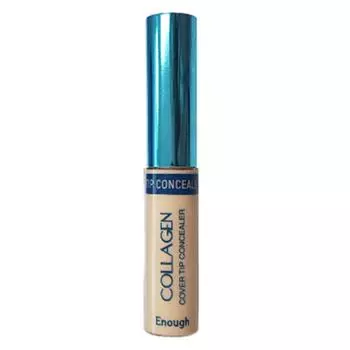 ENOUGH Collagen Cover Tip Concealer 9 г, нет. 21 Прозрачный бежевый, 1 шт.