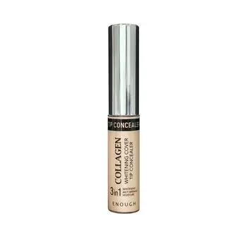 ENOUGH Collagen Whitening Cover Tip Жидкий консилер 9 г, нет. 3 Натуральный бежевый, 1 шт.