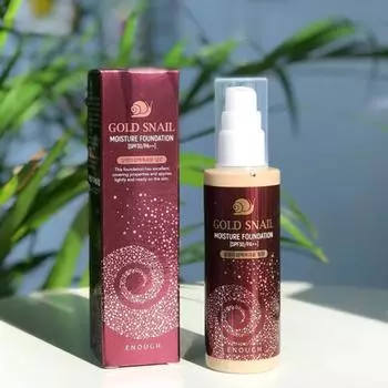 ENOUGH GOLD SNAIL MOISTURE FOUNDATION SPF30 PA+ , Kbeauty, корейская косметика, образец #13