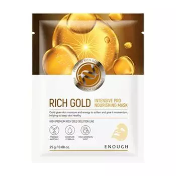 ENOUGH Rich Gold Intensive Pro Nourishing Mask Тканевая маска для лица с золотом 25г