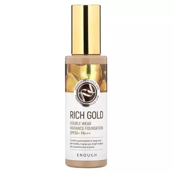 Enough, Rich Gold, тональная основа Double Wear Radiance, SPF 50+ PA+++, № 23, 100 г (3,53 унции)