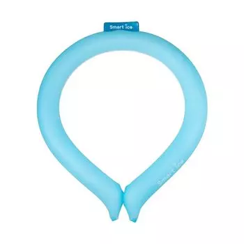 Enplace Smart Ice Neckband для охлаждения при тепловом ударе, охладитель для шеи, ощущение охлаждения на открытом воздухе, рыбалка, мероприятие, завод, школа, поездка на работу, Smart ICE Blue, размер S