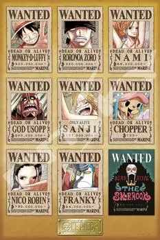 Ensky 1000 элементов пазла ONE PIECE НОВЫЕ ПЛАКАТЫ WANTED(50x75cm)