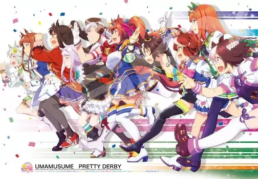 ENSKY 1000 Piece Jigsaw Puzzle Pretty TV Beyond the Uma Musume Derby Anime, Dream, 1000T-182