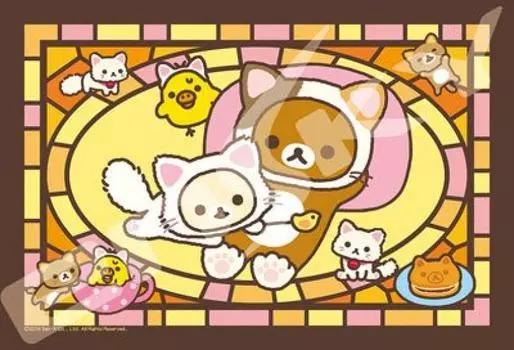 Ensky 126 Piece Jigsaw Puzzle Art Crystal Jigsaw Puzzle Rilakkuma Leisurely Cat Mini Puzzle More (10x14,7см) 156-AC59
