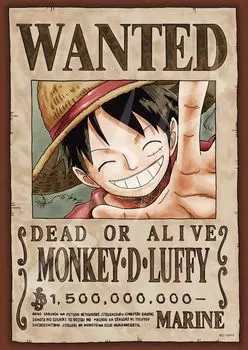 Ensky 208 пазл One Piece Wanted Book Monkey D. Луффи (18,2x25,7см)