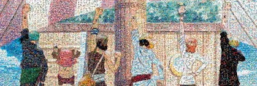 Ensky 950 Piece Jigsaw Puzzle One Piece Mosaic Art (Sign of Friends) (34x102cm)