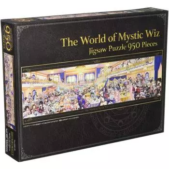 Ensky 950 Piece Jigsaw Puzzle Quiz PRG Wizard and Black Cat Wiz 108 Otherworldly Spirits (950-51) Completed size 34 x 102 cm