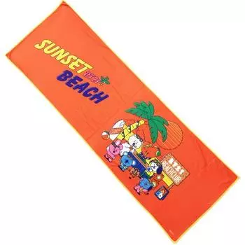 Ensky BT21 Furu Cool Towel Sunset Beach 1 300 x 900mm Made of Polyester Approx.