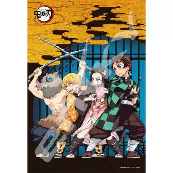 ENSKY Demon Slayer: Kimetsu no Yaiba Tanjiro Nezuko Zenitsu Inosuke 26 x 38cm Jigsaw Puzzle 300 Pieces JIGSAW PUZZLE 300-1539