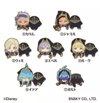 Ensky Disney Twisted Wonderland Nokkari Rubber Clip 2 B BOX 7 50 x 45 x 30 из ПВХ ABS M продукты, типы, приблизительно. мм,