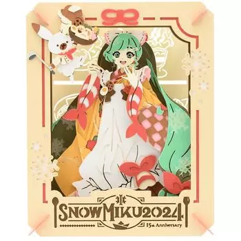 Ensky Hatsune Miku SNOW MIKU 2024 Hatsune Miku SNOW MIKU 2024 В100 x Ш80 x Г42 мм Изготовлена из бумаги PT-353 Прибл.