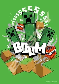 ENSKY MINECRAFT Creeper x Jigsaw Puzzle 208 Piece JIGSAW PUZZLE 18.2 25.7cm 208-084