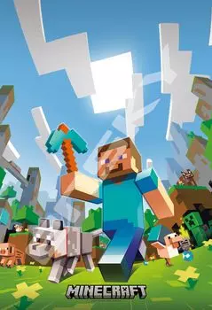 ENSKY MINECRAFT Minecraft Adventure 26 x 38 см Пазл 108 больших элементов JIGSAW PUZZLE Steve s 108-L770