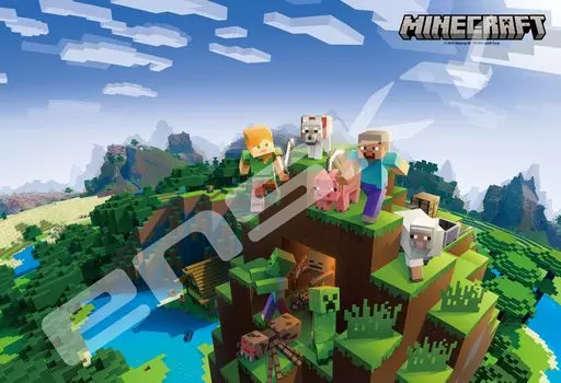ENSKY MINECRAFT Minecraft Overworld 26 x 38 см Пазл 300 деталей JIGSAW PUZZLE 300-1921
