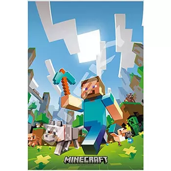 ENSKY MINECRAFT Minecraft Приключения Стива 26 x 38 см Пазл Ghibli 108 больших элементов ГОЛОВОЛОМКА 108-L770