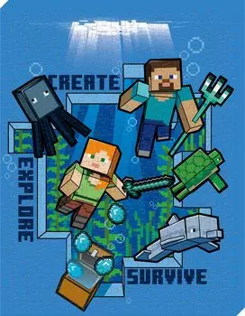 ENSKY MINECRAFT Minecraft Underwater xx Художественная доска Пазл 366 деталей ARTBOARD JIGSAW 23,7 30,7 2,1 см ATB-41