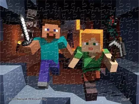 ENSKY MINECRAFT Minecraft x Mame Puzzle 150 элементов пазл-побег! 7,6 10,2 см МА-70