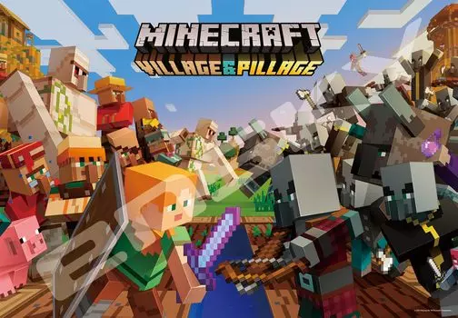 ENSKY MINECRAFT Пазл Village Pillage 1000 элементов JIGSAW PUZZLE & 5173.5 см 1000T-393