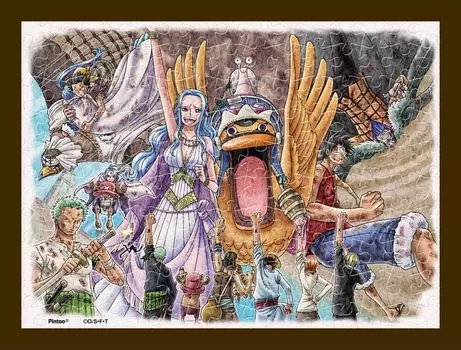 ENSKY One Piece Desert Kingdom Alabasta x Mame Puzzle 150 Piece Jigsaw Puzzle 7.6 10.2cm MA-24