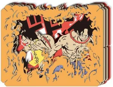 ENSKY ONEPIECE Луффи может сражаться в бумажном театре В100 x Ш80 x Г42 мм!!! ок.