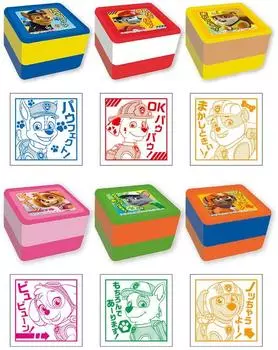 Ensky Paw Patrol Stamp Set ABS Synthetic Rubber