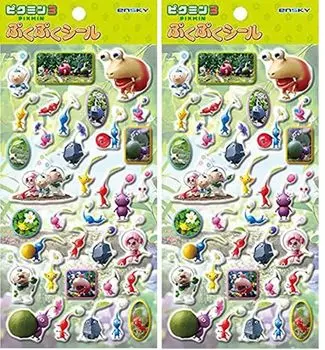 Ensky Pikmin 3 Pukupuku Stickers (2 sheets) розовый