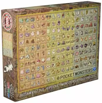 ENSKY Pokemon 151 51 x см Пазл 1000 деталей JIGSAW PUZZLE Pokdex Нет. 001~Нет. 73,5 1000Т-31