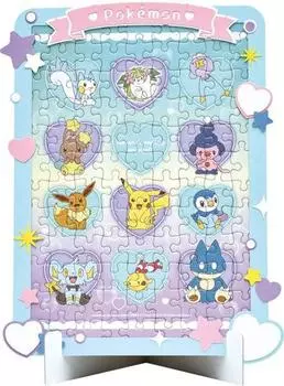 ENSKY Pokemon Heart Bubble 22 x Художественное украшение Бумажный пазл 108 деталей JIGSAW PUZZLE 28.4 см 108-DP04