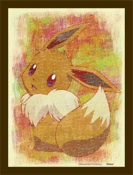 ENSKY Pokemon Look Eevee x Mame Puzzle 150 Piece Jigsaw Puzzle 7.6 10.2cm MA-36