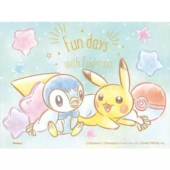 ENSKY Pokemon Relaxing 7.6 x 10.2cm Mame Puzzle Clear 150 Piece Jigsaw Puzzle MA-C11