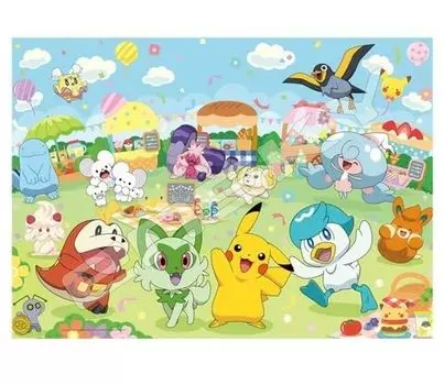 ENSKY Pokemon с захватывающим рынком 38 x 53 см пазл 308 больших элементов JIGSAW PUZZLE Pokemon! 300-L590
