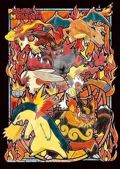 ENSKY Pokemon x Art Crystal Jigsaw Puzzle 208 Pieces ART CRYSTAL JIGSAW TYPEFIRE 18.2 25.7cm 208-AC52