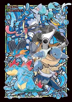 ENSKY Pokemon x Art Crystal Jigsaw Puzzle 208 элементов ART CRYSTAL JIGSAW TYPEWATER 18.2 25.7 см 208-AC53